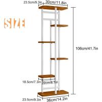 Soporte para Plantas de 8 Niveles Interiores con Estantes para Macetas de Flores Altas y Bajas - details 11