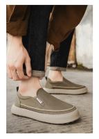 Zapatos de Lona para Hombres 2025 Nuevos Zapatillas Negras Versátiles de Moda - details 1