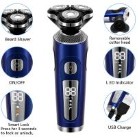 Afeitadora eléctrica 4 en 1 para hombre, recortadora 3D flotante, carga rápida USB, recortadora de barba portátil - details 6