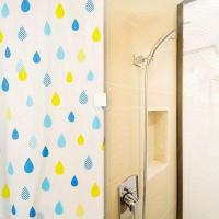 Clips adhesivos multifuncionales para cortinas de baño, evitan esparcir y aseguran cortinas de ducha, 2 piezas - details 1