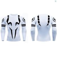 Conjunto de compresión de Anime, traje de Fitness para hombre, camisa de compresión 3D de secado rápido + pantalones cortos de gimnasio, ropa deportiva de entrenamiento para correr - details 1