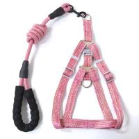 Conjunto de arnés y correa ajustables para perros, correa suave para el pecho para mascotas a prueba de Escape, Collar ligero y cómodo para gatos, correa para cachorros - details 17