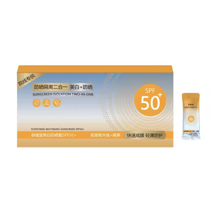 SunSingles Protector solar tamaño 50 piezas SPF50 Bloqueo con aislamiento UV Protección a largo plazo Crema solar ligera - 1