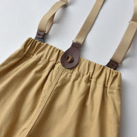 Nuevo traje para niños, camisa de algodón de manga larga con cuello vuelto, mono, conjunto de dos piezas, estilo coreano - details 7