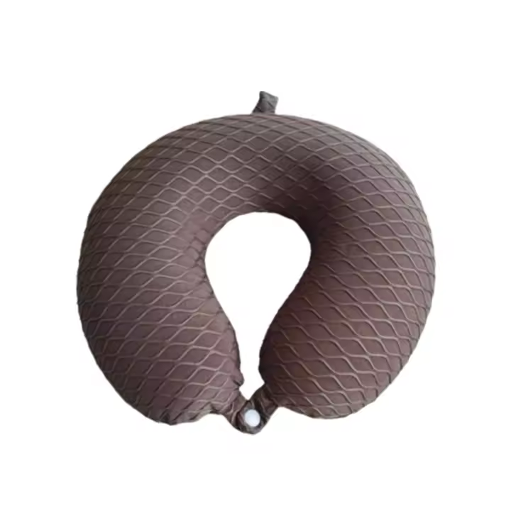 Almohada de viaje en forma de U con patrón de escamas de pescado, almohadilla para reposacabezas para siesta, suave y agradable para la piel, Protector de cuello para dormir de rebote lento - 1