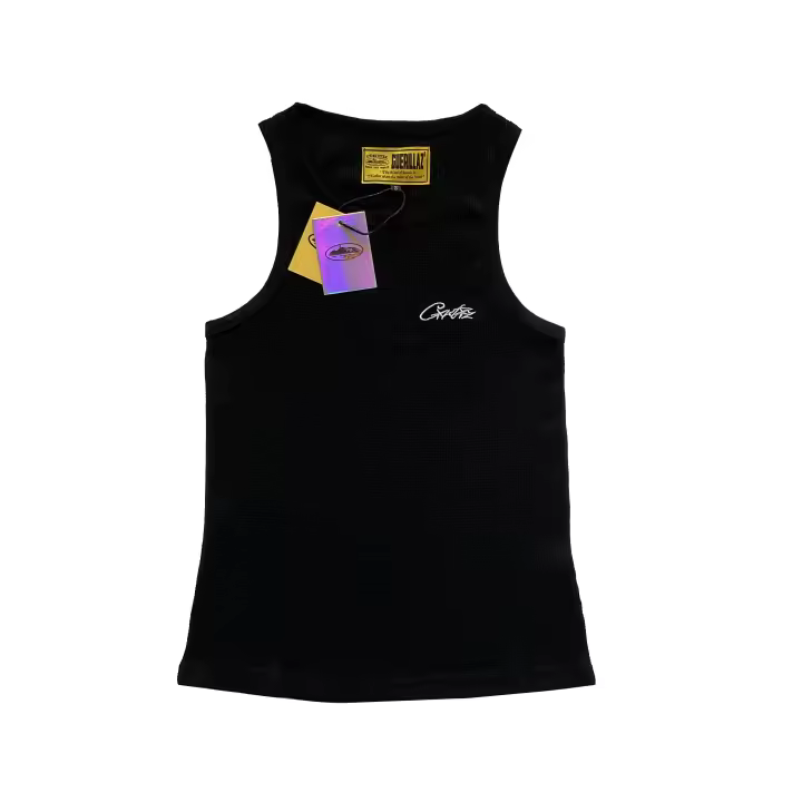 CORTEIZ Camisa casual con bordado de crucero Devil Island, camiseta básica sin mangas con cuello en V para deporte de baloncesto de verano para hombre, camiseta de fitness para parejas de moda de American High Street - 1