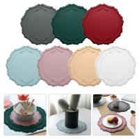 Mantel Individual de silicona para Decoración de mesa, posavasos antideslizante para cocina, 2 piezas - details 0