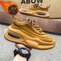 Zapatos deportivos informales con colchón de aire para hombre, zapatos de algodón con aislamiento grueso y felpa y suela aumentada - details 21