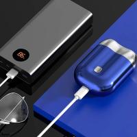 Mini Afeitadora Eléctrica Doble Portátil, Desmontable, Carga Tipo C Ideal para Barba y Viajes - details 2