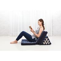 Cómodo Colchón De Suelo con Cojín De Lectura, Futón Japonés, Cama Plegable O Esterilla De Masaje Tailandés, 170 x 53 cm, Azul Claro - details 39