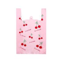Bolsa de plástico con dibujos animados para embalaje de alimentos, bolsas portátiles con asa para compras de supermercado, organizadores de almacenamiento de cocina, 50 piezas - details 7