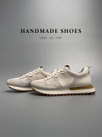 Zapatos blancos de suela gruesa de piel de vaca de primera capa de cuero genuino de alta gama - details 12
