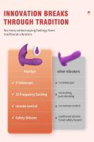 Vibrador de succión de clítoris 2 en 1 con 10 modos, Juguetes sexuales para mujeres, consolador telescópico de 3 velocidades, estimulación del punto G vaginal, producto para adultos - details 2