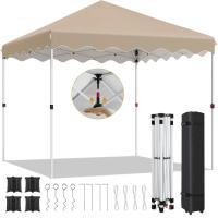 Carpa de Jardín Pop Up Ajustable de Altura 3x3M Marco de Acero Resistente a Rayos UV - details 12
