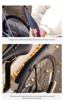 Guardabarros de Bicicleta de Carretera Rrskit Ajustable y Impermeable Manejable Plano Desmontaje Rápido 700c Eliminación de Barro - details 12