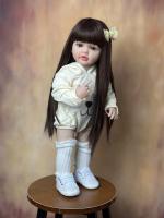 BZDOLL-Muñeca Reborn realista para niña, juguete de cuerpo completo de silicona de 22 pulgadas, regalo de cumpleaños encantador - details 2