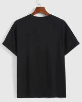Camiseta de algodón con estampado en forma de corazón para hombre, camiseta informal, ligeramente elástica y transpirable, adecuada para verano al aire libre - details 6