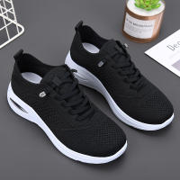 Zapatillas Deportivas de Moda para Mujeres Fly Weave Pareja Zapatillas de Correr Transpirables Casuales Alineación de Tela Cierre de Cordones - details 2