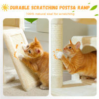 PAWZ Road Árbol para gatos de varios niveles con 2 acogedores condominios, hamaca, almohadilla rascadora para gatos, gran torre para gatos, poste rascador para gatos de interior, casa para gatos, juguetes para gatos - details 10