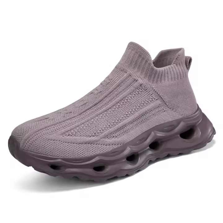 Zapatillas Deportivas de Punto Zapatos Casuales para Hombres con Suela Gruesa - 1