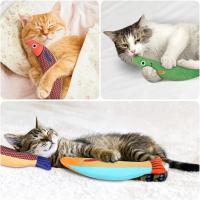Juguete para Gatos Hierba Gatera 3D, Pescado Dorado, Gatito, Pescado de Almohada, Sonido Interactivo, Mordedura de Gato, Juguetes de Peluche - details 4