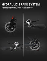 GUNAI GN88 bicicleta eléctrica para adultos 2000W bicicleta eléctrica de carretera 48V 23Ah Fatbike MTB E-bike 26 "bicicleta eléctrica de montaña 55 KM/H velocidad máxima - details 3