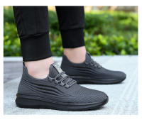 Zapatillas de moda para hombre Zapatillas elásticas ultraligeras y transpirables Suela blanda Zapatos casuales - details 16