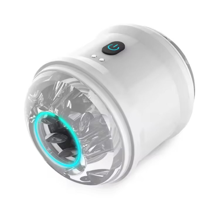 Entrenador de Estimulación de Glándulas Sexuales para Hombres Juguetes Sexuales Automáticos de Vibración 10 Modos Copa de Avión Blowjob - 1
