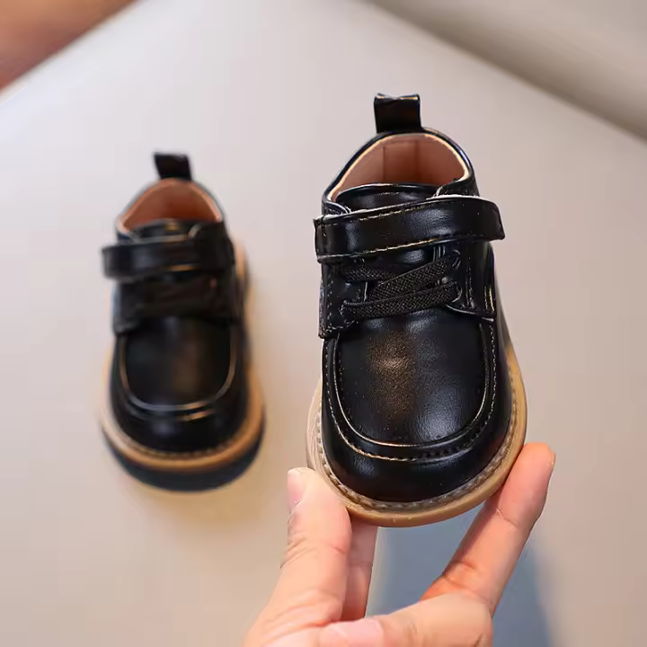 2025 otoño nuevos zapatos de bebé niñas bebé de suela suave pequeños zapatos de cuero niños zapatos de niño - 1
