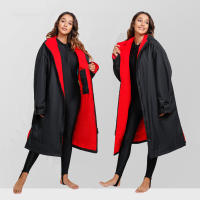 Bata cambiadora de Surf impermeable Unisex, Abrigo con capucha para playa, piscina, Anorak - details 3