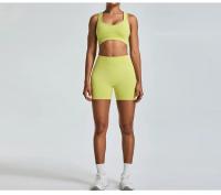 Pantalones de Yoga sin Costuras de Cintura Alta Levantamiento de Cadera Peach - details 4