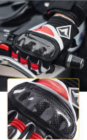 Guantes de Motocicleta de Cuero Real y Fibra de Carbono con Pantalla Táctil - details 2
