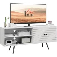 Mueble Moderno para Televisor de 65 Pulgadas Estante Abierto con 2 Estantes y 1 Ajustable Blanco - details 0