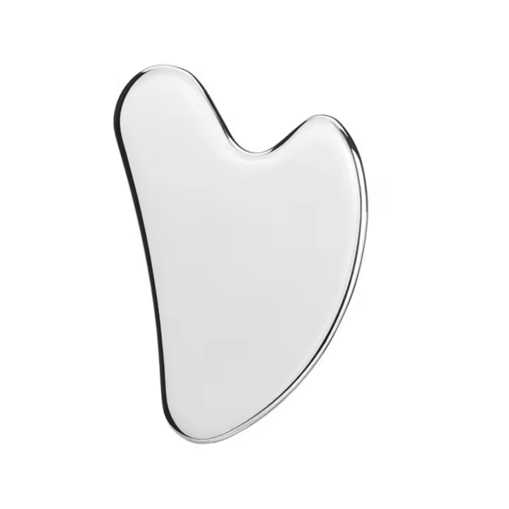 Scttomon Kit de Herramientas Faciales Gua Sha de Acero Inoxidable Masajeador de Drenaje Límpico para Escultura Facial, Mandíbula y Línea Lateral Equipo de Belleza - 1