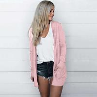 Cardigan de Manga Larga para Mujer Ouwu Ajuste Suelto, Manga de Punto con Bolsillo Adelgazante, Abrigo de Moda Casual - details 21