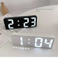 Despertador digital LED para dormitorio, reloj electrónico de sobremesa con indicador de temperatura, 1 unidad - details 1