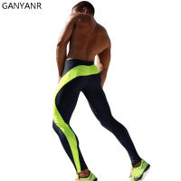 Ganyanr-mallas de compresión para correr para hombre, pantalones largos de Fitness para entrenamiento, gimnasio, trotar, Yoga - details 2