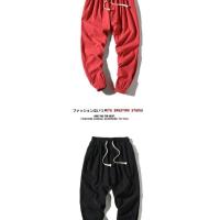 Pantalón de verano para hombre, fino, casual, versátil, 100% puro algodón hasta el tobillo. - details 7