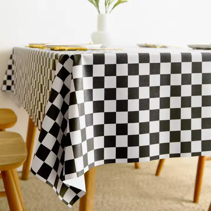 Mantel de pvc impermeable y a prueba de aceite, mantel de mesa de escritorio de jardín, tapete de mesa de centro, ins wind - 1