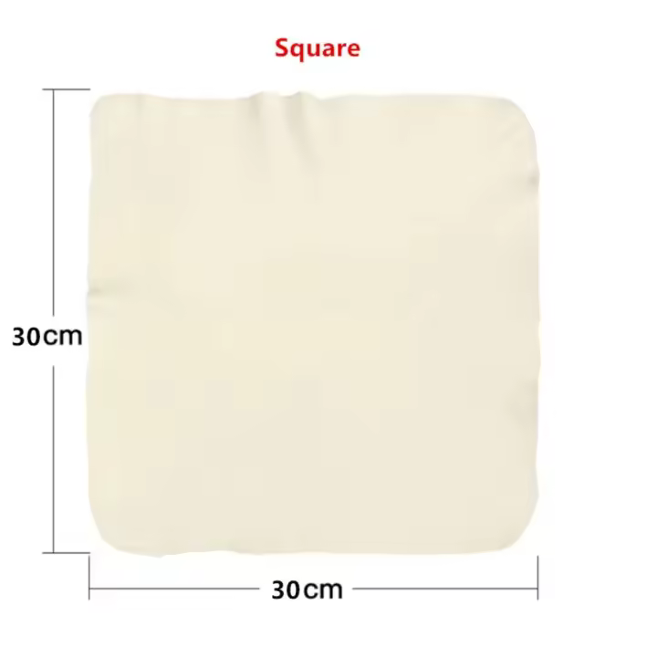 Toallas de lavado de coche de cuero de gamuza Natural, paño de limpieza de secado de vidrio de ventana de coche, súper absorbente, secado rápido - 1