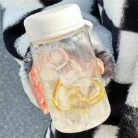 Taza de plástico transparente de 450ml, cuerda de elevación, botellas de agua y leche a prueba de fugas, botella de agua potable portátil a prueba de polvo, té de burbujas - details 6