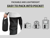 Pantalones de Lluvia para Motocicleta WOSAWE Impermeables, Secado Rápido, Ajuste Recto, Cintura Elástica para Hiking, Camping, Trekking - details 6
