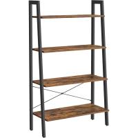 Niveles, para Salón, Dormitorio, Cocina, Oficina en Casa, Estilo Industrial, Marco de Acero, Marrón - details 0