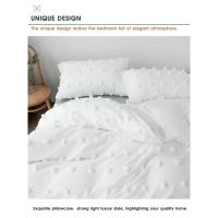 Juego de Ropa de Cama Amazon Tres Piezas de Textil para el Hogar de Color Sólido con Flor Cortada - details 4