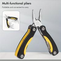 Alicates Multifuncionales Plegables Con Destornillador Y Cuchillo De Acero Inoxidable Herramienta Táctica Portátil Para Caza Camping Senderismo - details 4