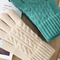 Guantes de dedo completo transpirables informales, guantes de invierno, dedos de pantalla táctil, guantes de punto para correr y conducir - details 2