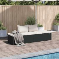 Sofá Jardín Ratán Sintético Acero Cojín Marrón Tumbona Ajustable Patio - details 18