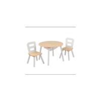Juego Infantil de Mesa y 2 sillas de Madera Corazón con Compartimentos de Almacenamiento, Muebles para Salas de Juegos y Dormitorio de niños (26913) - details 7