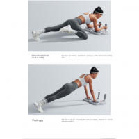 Soporte plano multifuncional, barra de empuje, tabla entrenamiento para el pecho el artefacto de entrenamiento muscular Abdominal - details 5
