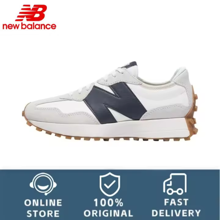 Leten 【100% auténtico】 NB 327 Retro ing Cómo fabricar cuero absorción de impactos antideslizante resistente al desgaste transpirable unisex zapatos de trabajo bajos - 1